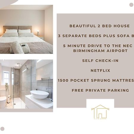 Stunning Abode 5 Min From Nec & Bhx, Pets Allowed Marston Green ภายนอก รูปภาพ